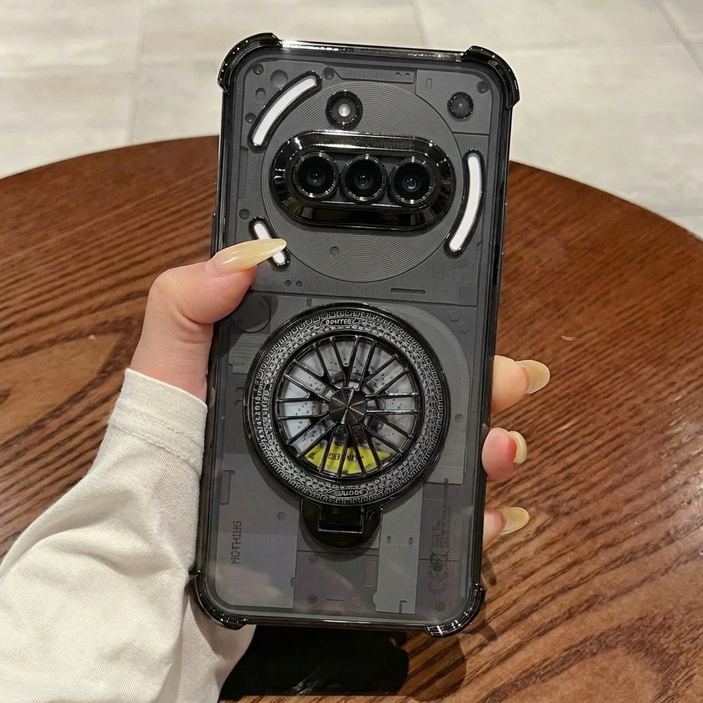 Nothing Phone 3a 5G Premium Stress Buster Wheel Rotating Shockproof Airbags Case