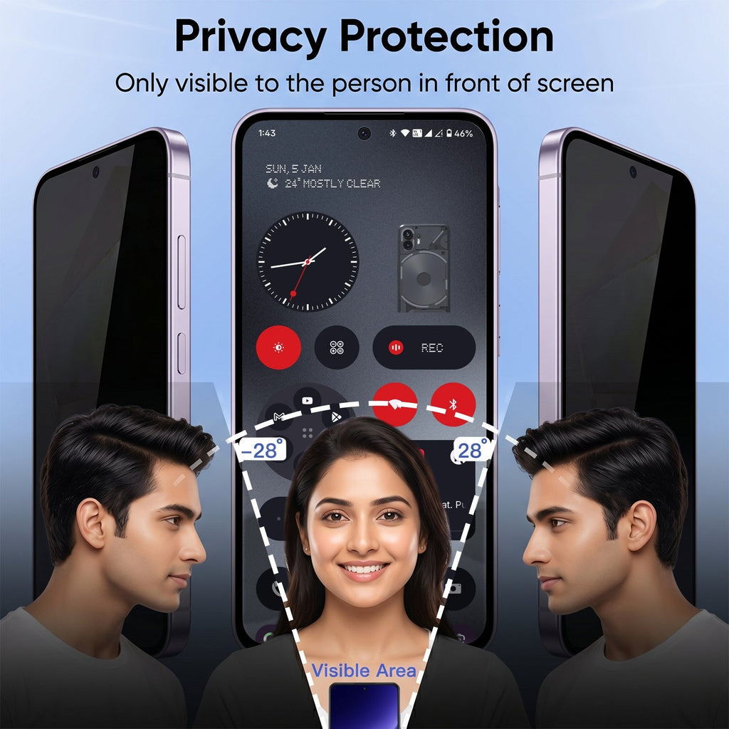 Nothing Phone 3a 5G Original Luxury Magnifier Ring Stand Shockproof Airbags Corner Case