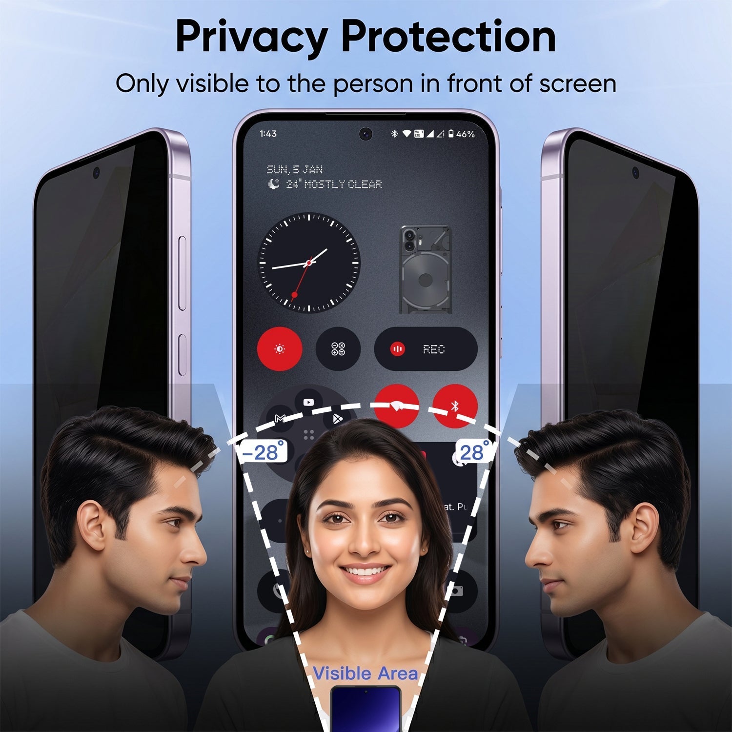 Nothing Phone 3a Pro 5G Original Luxury Magnifier Ring Stand Shockproof Airbags Corner Case