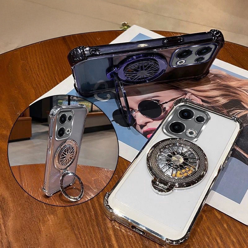 Oppo Reno 13 5G Premium Stress Buster Wheel Rotating Shockproof Airbags Case