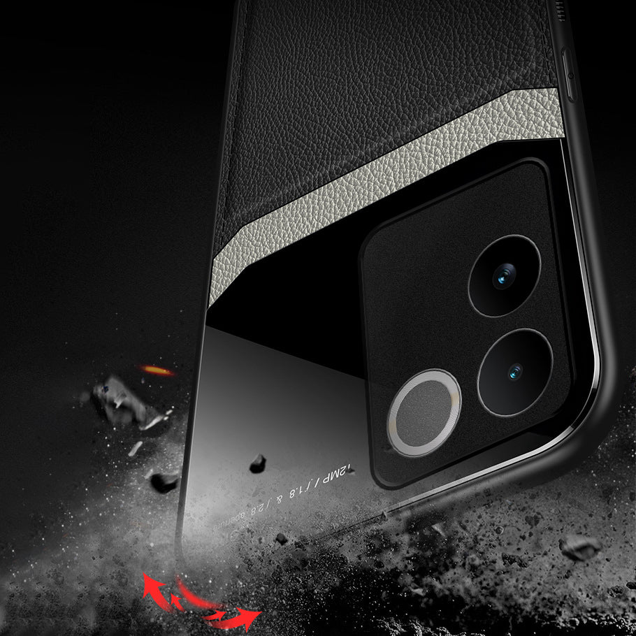 Vivo T2 Pro 5G Premium Leather Lens Protective Case