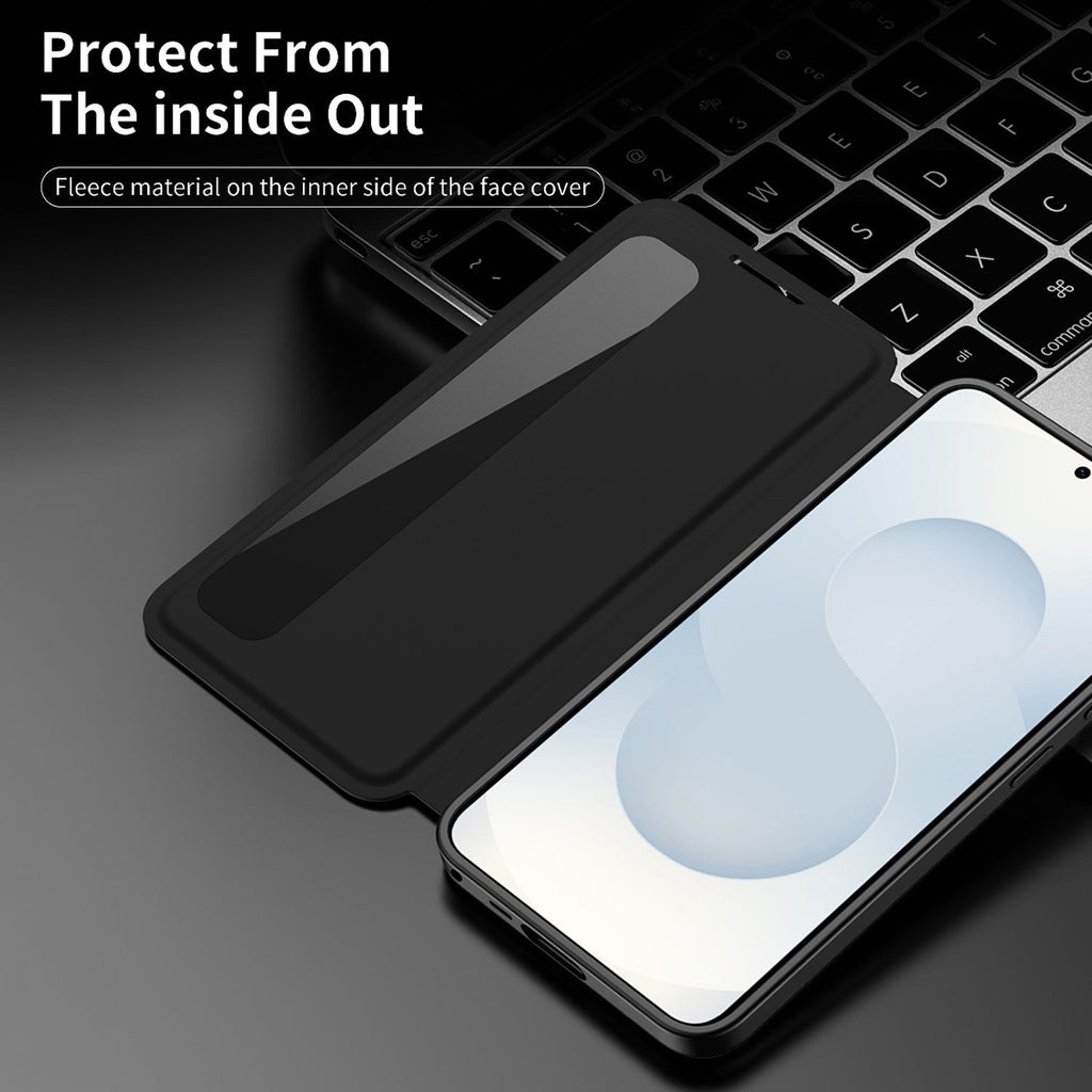 Samsung Galaxy S24 5G Smart Side Window Flip Leather Case