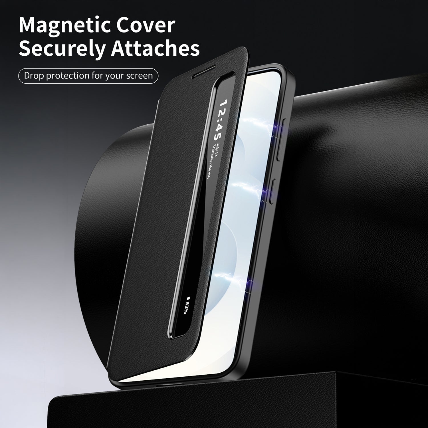 Samsung Galaxy S23 5G Smart Side Window Flip Leather Case