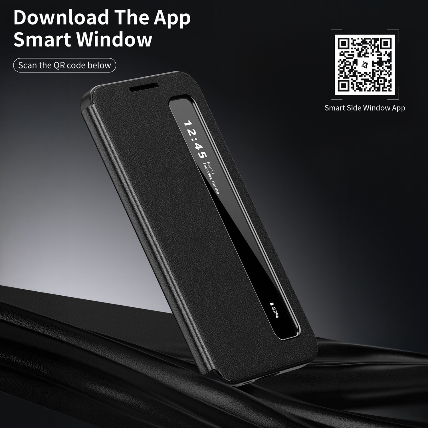 Samsung Galaxy S23 5G Smart Side Window Flip Leather Case