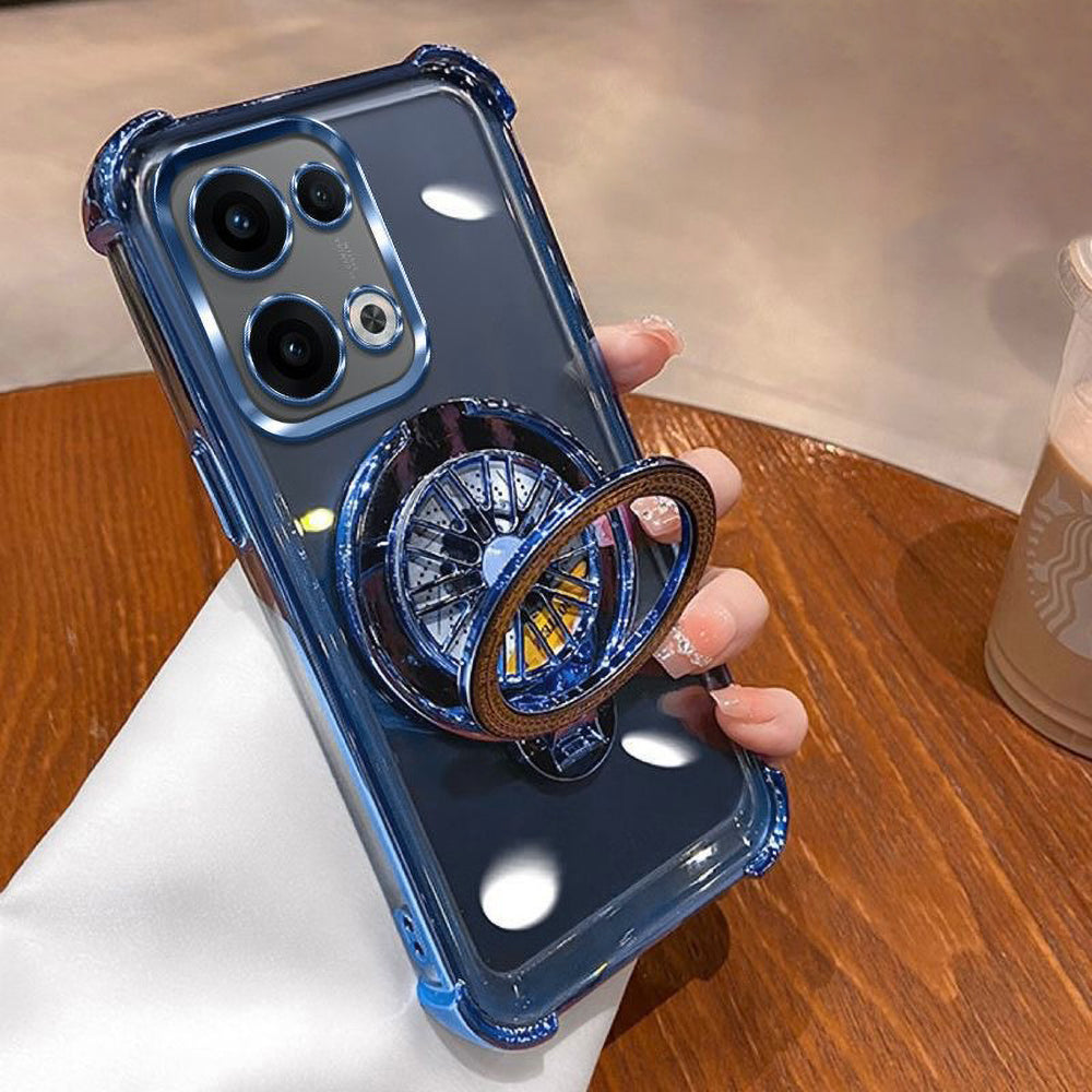 Oppo Reno 13 5G Premium Stress Buster Wheel Rotating Shockproof Airbags Case