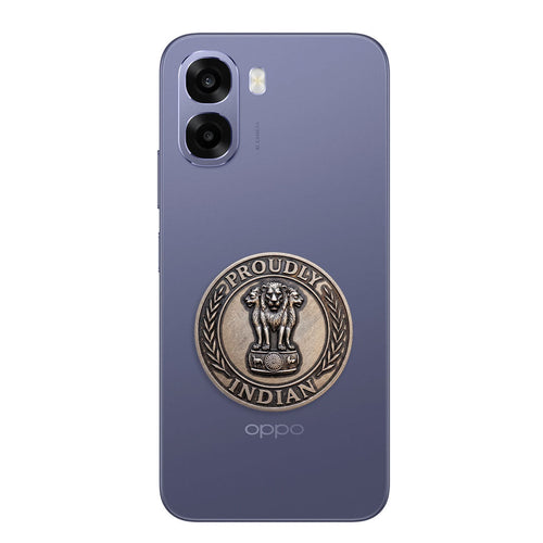 Oppo A6x 5G Compatible Satyamev Jayate 3D Metal Emblem Sticker