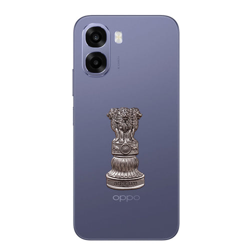 Oppo A6x 5G Compatible Satyamev Jayate 3D Metal Emblem Sticker