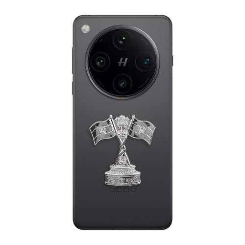 OPPO Find X8 Pro 5G Compatible Satyamev Jayate 3D Metal Emblem Sticker