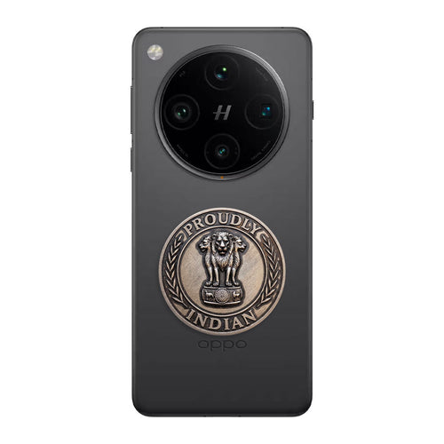 OPPO Find X8 Pro 5G Compatible Satyamev Jayate 3D Metal Emblem Sticker