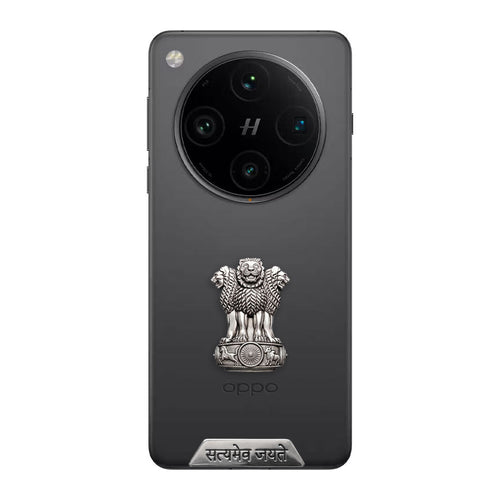 OPPO Find X8 Pro 5G Compatible Satyamev Jayate 3D Metal Emblem Sticker