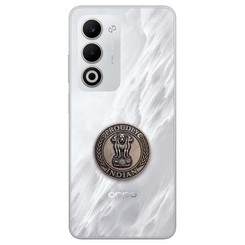 Oppo A5 5G Compatible Satyamev Jayate 3D Metal Emblem Sticker