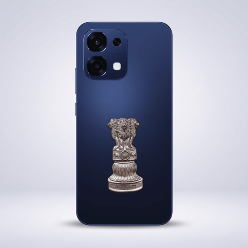OPPO F31 5G Compatible Satyamev Jayate 3D Metal Emblem Sticker