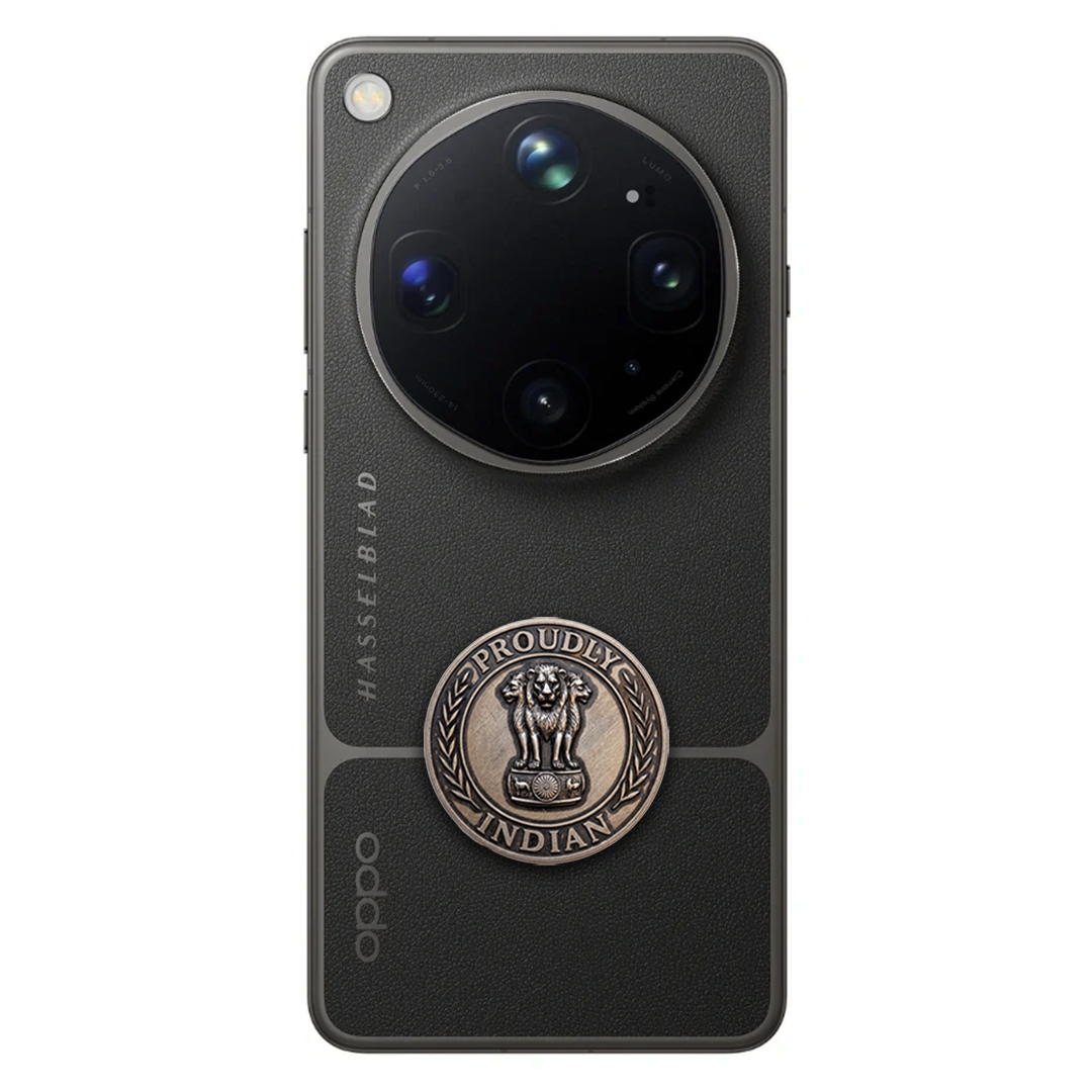 OPPO Find X9 Ultra 5G Compatible Satyamev Jayate 3D Metal Emblem Sticker