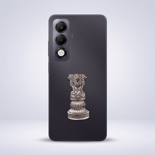 Oppo K13x 5G Compatible Satyamev Jayate 3D Metal Emblem Sticker