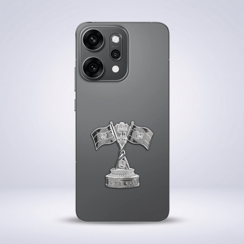 OPPO Reno 14 Pro 5G Compatible Satyamev Jayate 3D Metal Emblem Sticker