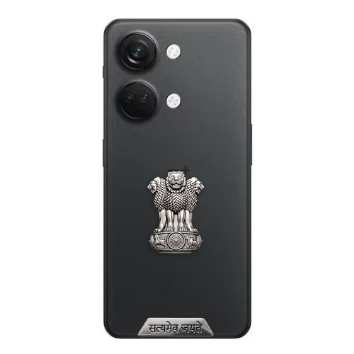 OnePlus Nord 3 5G Compatible Satyamev Jayate 3D Metal Emblem Sticker