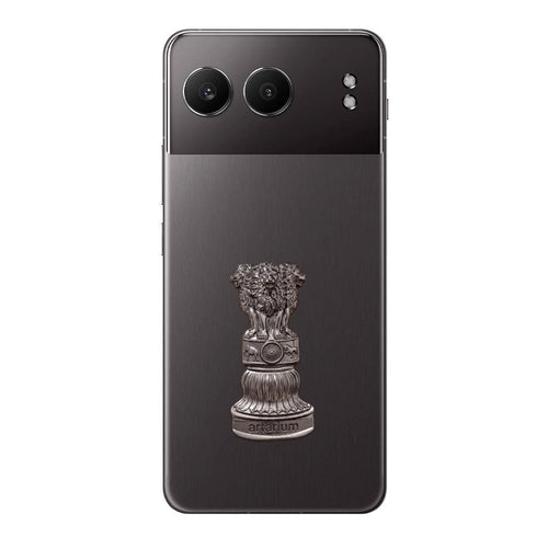 One Plus Nord 4 5G Compatible Satyamev Jayate 3D Metal Emblem Sticker