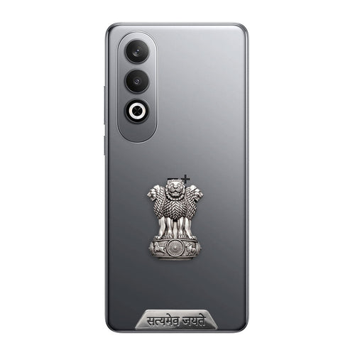 One Plus Nord CE4 5G Compatible Satyamev Jayate 3D Metal Emblem Sticker