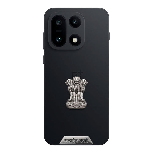 OnePlus 15 5G Compatible Satyamev Jayate 3D Metal Emblem Sticker