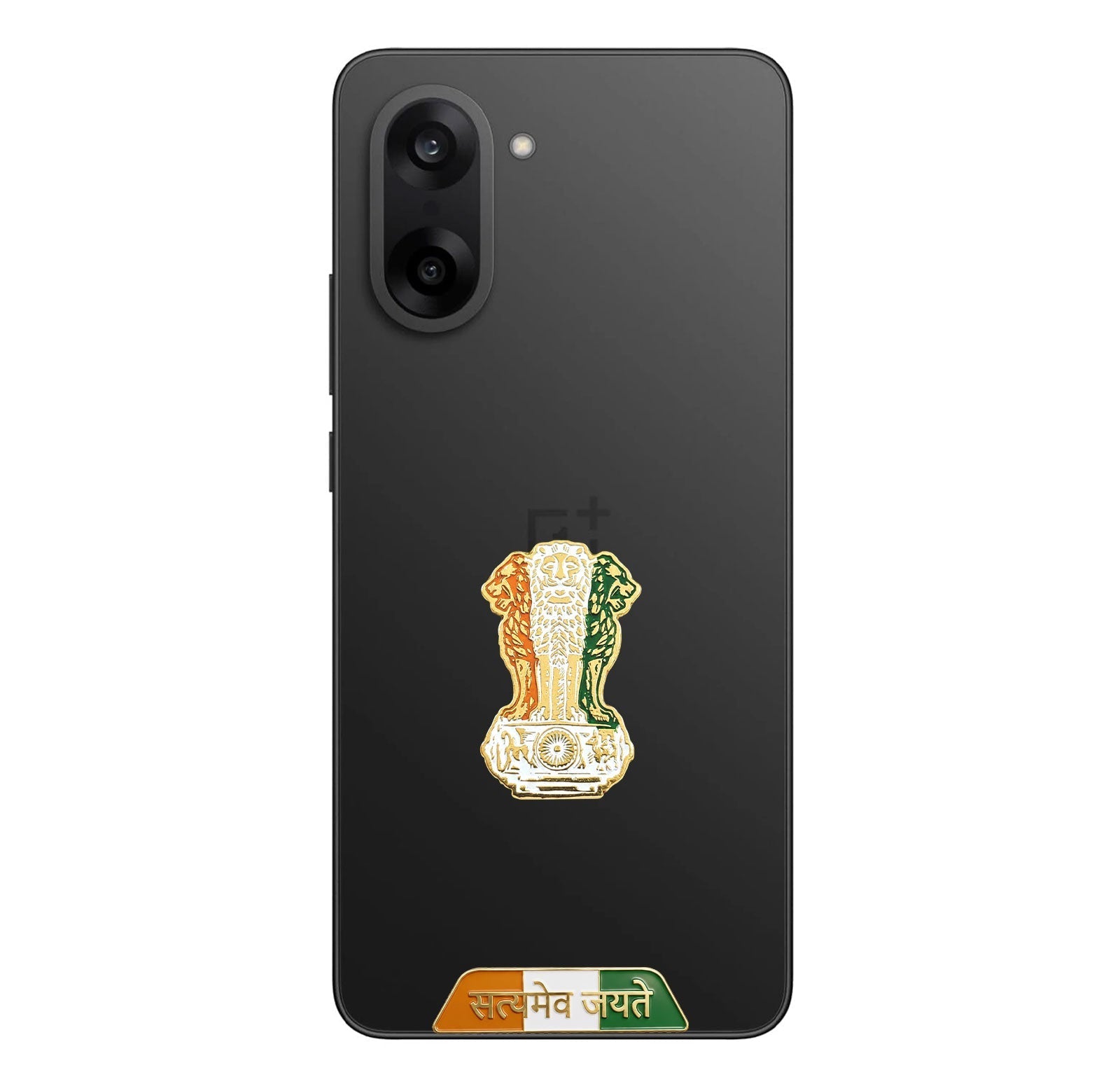 One Plus Nord CE5 5G Compatible Satyamev Jayate 3D Metal Emblem Sticker