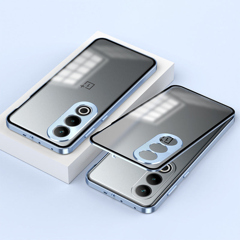 OnePlus Nord CE4 5G Aluminium Metal Bumper Shield Transparent Back Case