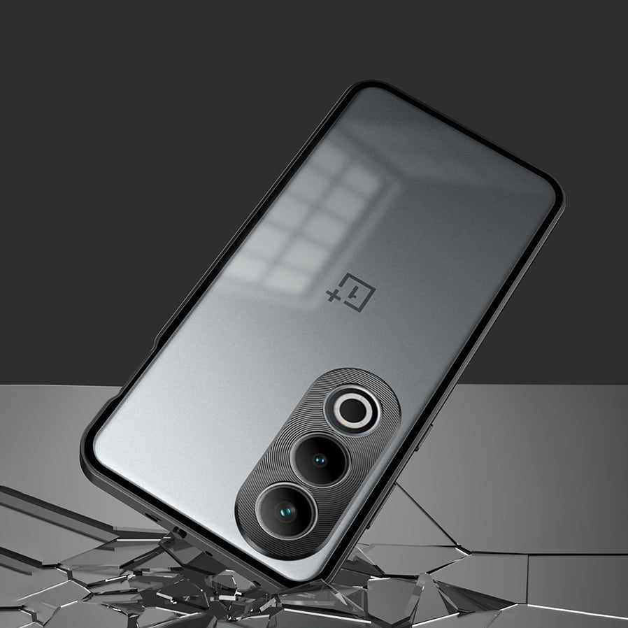 OnePlus Nord CE4 5G Aluminium Metal Bumper Shield Transparent Back Case