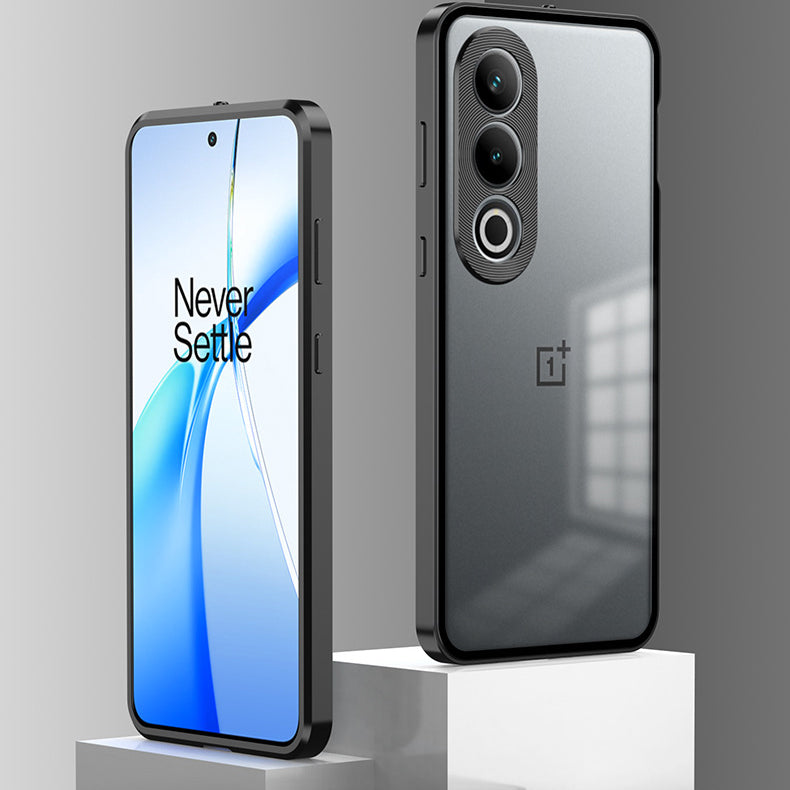 OnePlus Nord CE4 5G Aluminium Metal Bumper Shield Transparent Back Case