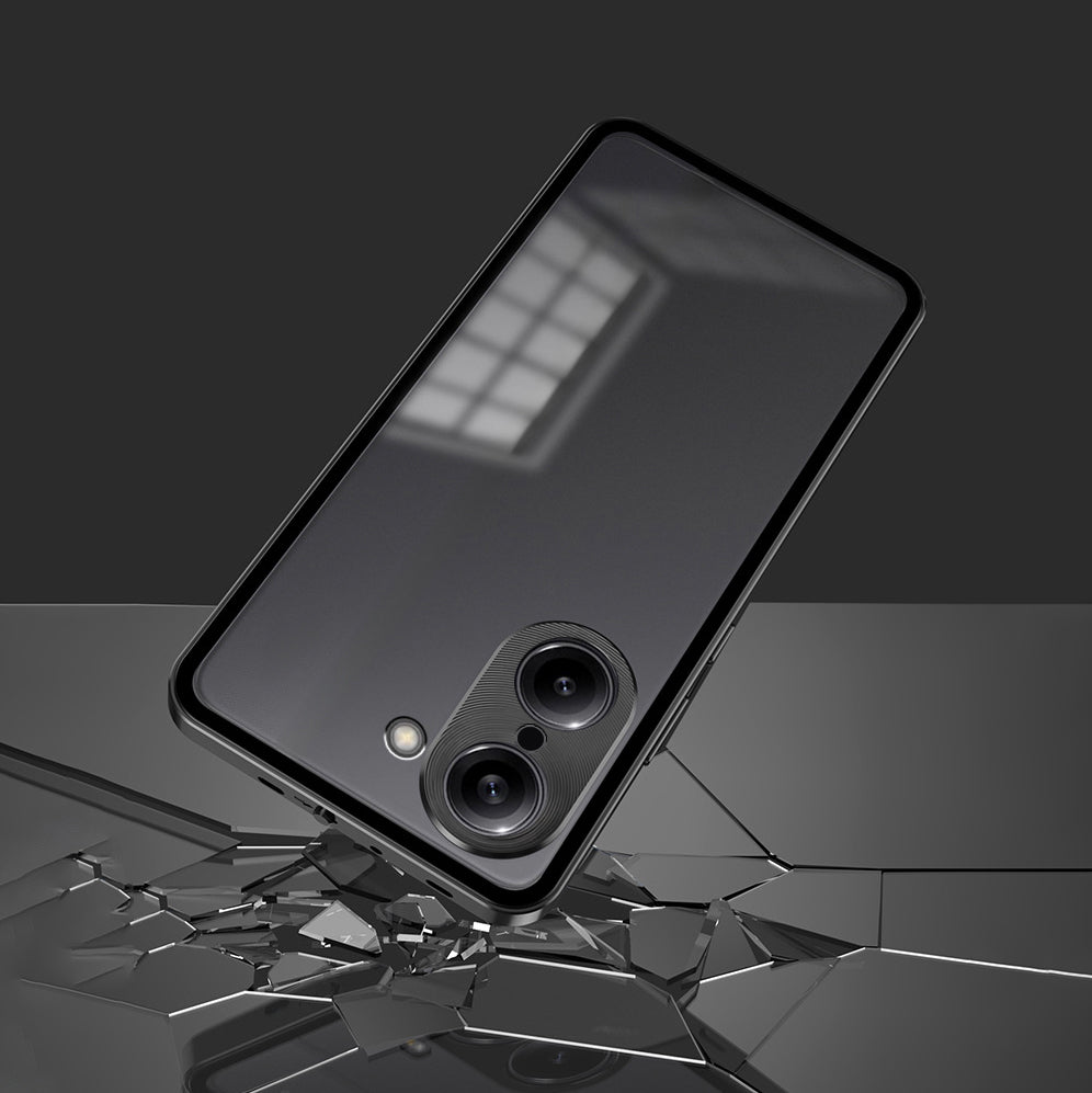 OnePlus Nord CE5 5G Aluminium Metal Bumper Shield Transparent Back Case