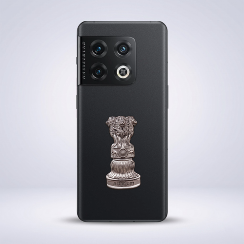 OnePlus 10 Pro 5G Compatible Satyamev Jayate 3D Metal Emblem Sticker