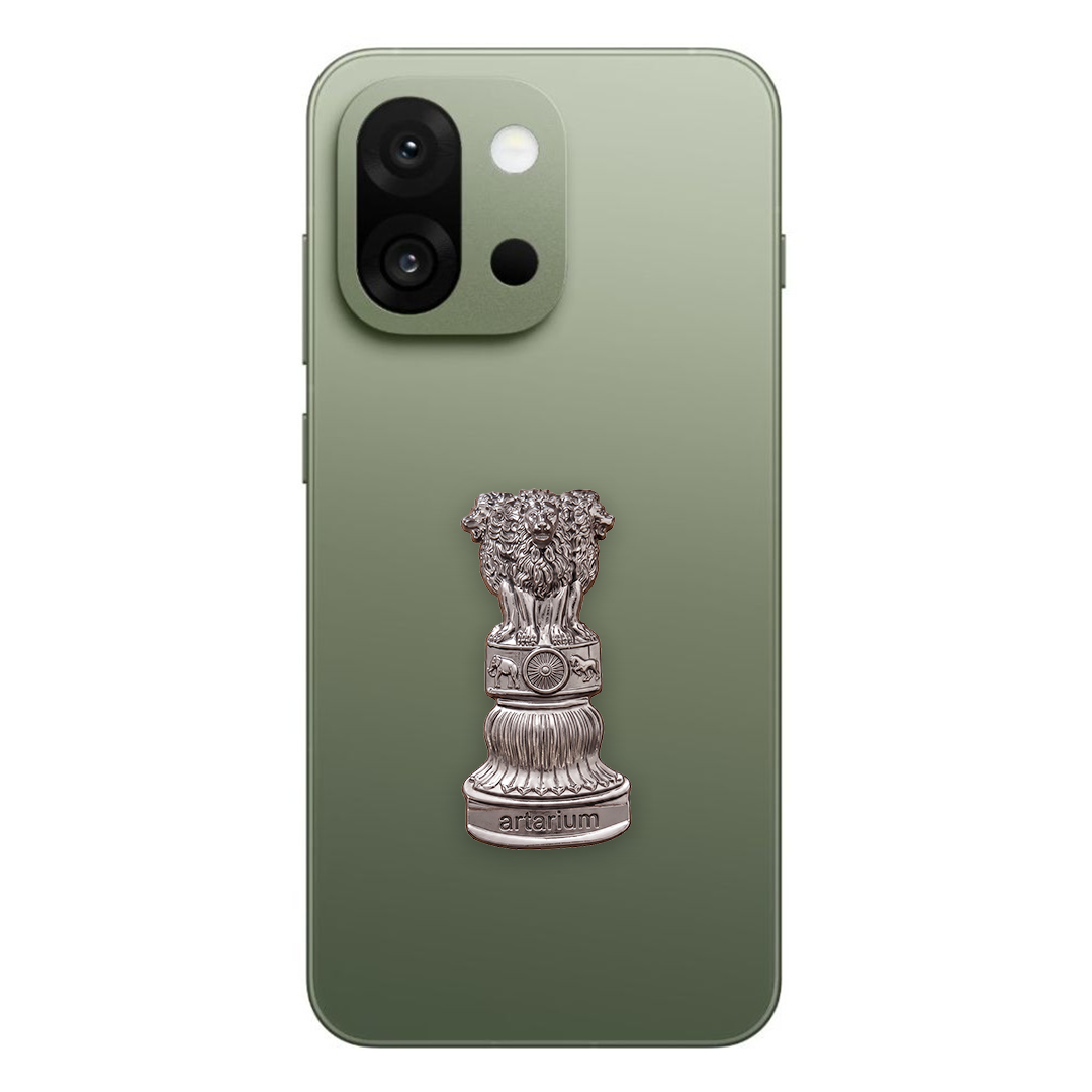 OnePlus 13s 5G Compatible Satyamev Jayate 3D Metal Emblem Sticker