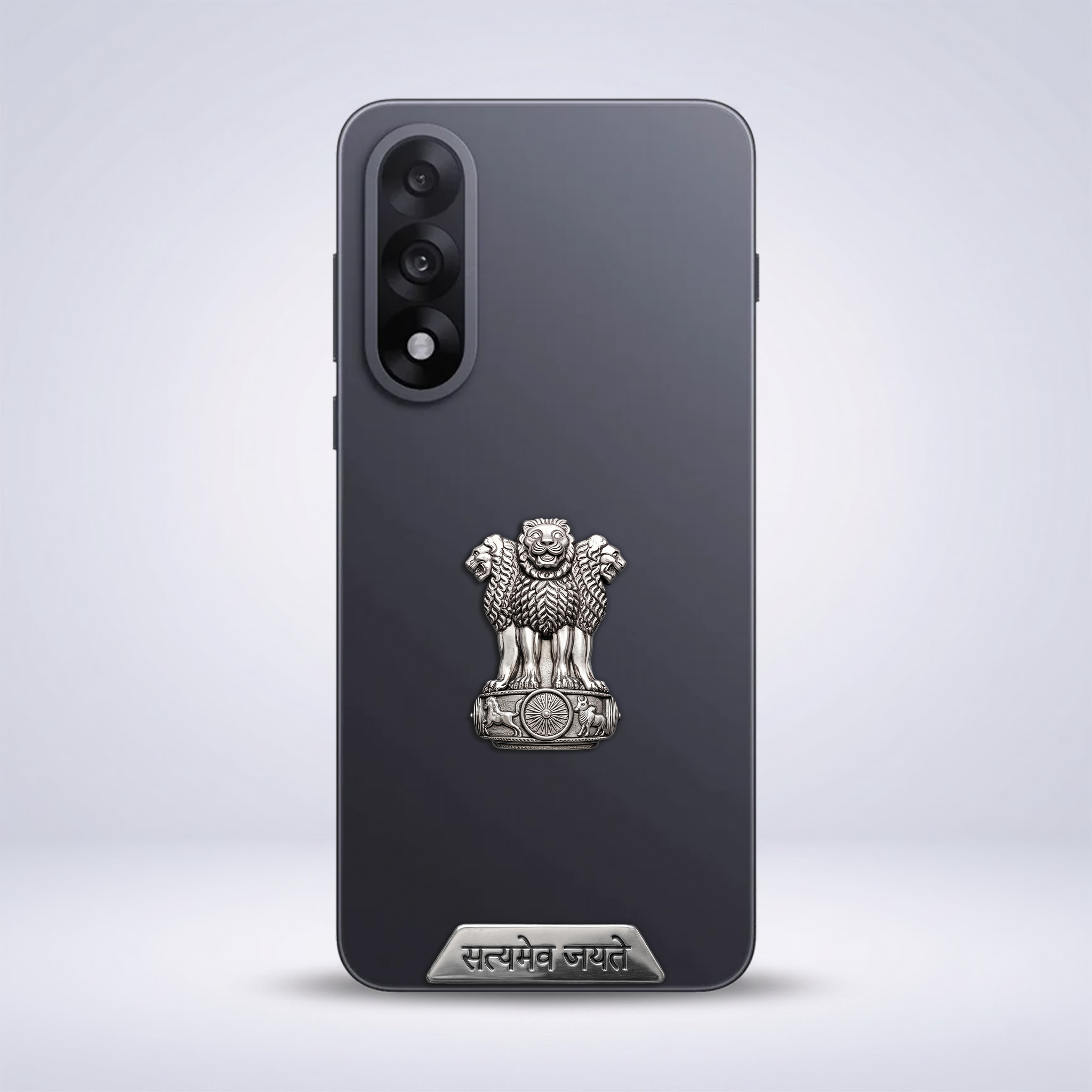 OnePlus Nord 5 5G Compatible Satyamev Jayate 3D Metal Emblem Sticker