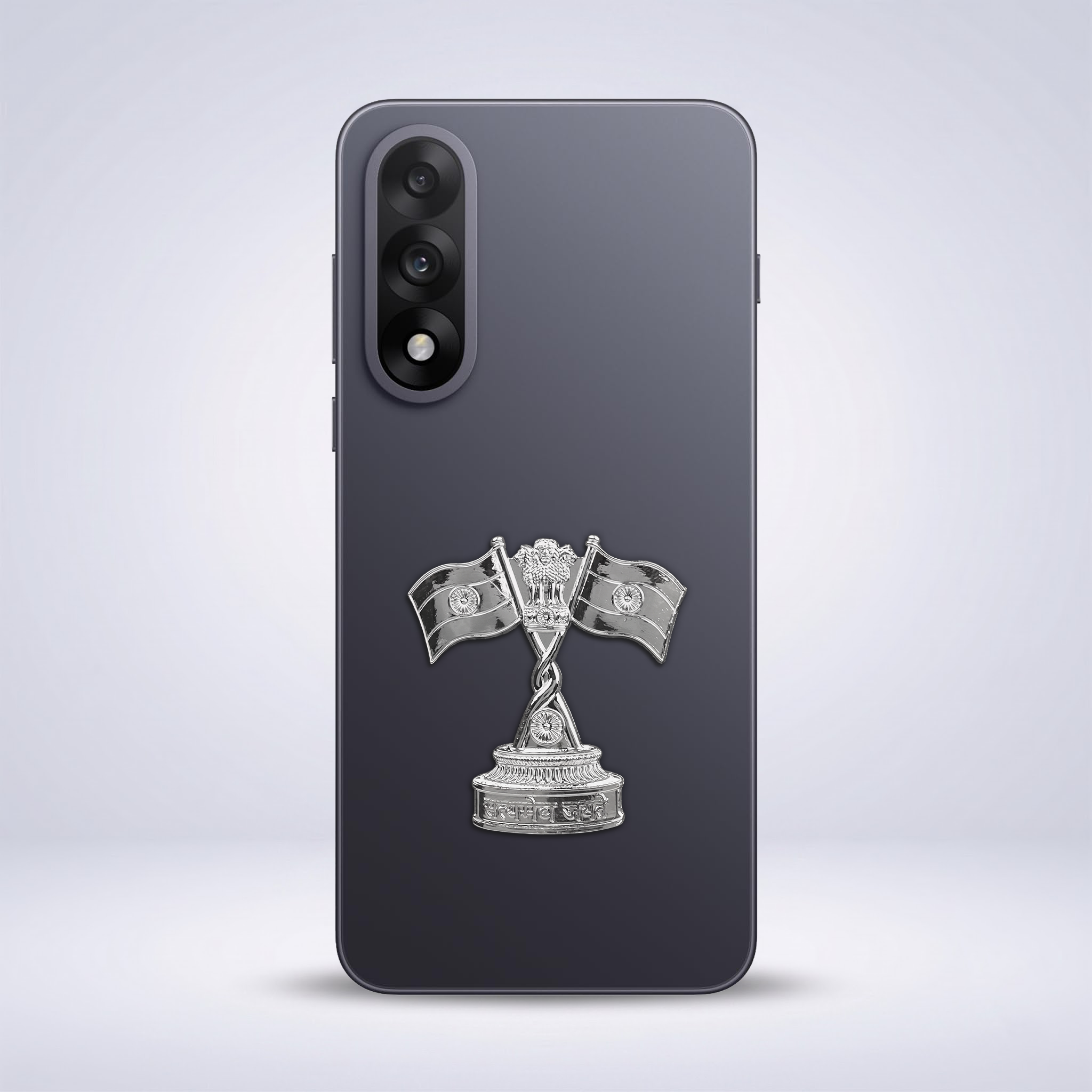 OnePlus Nord 5 5G Compatible Satyamev Jayate 3D Metal Emblem Sticker