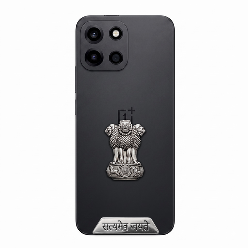 OnePlus Nord 6 5G Compatible Satyamev Jayate 3D Metal Emblem Sticker