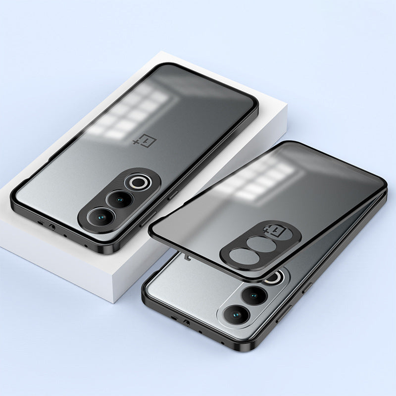 OnePlus Nord CE4 5G Aluminium Metal Bumper Shield Transparent Back Case