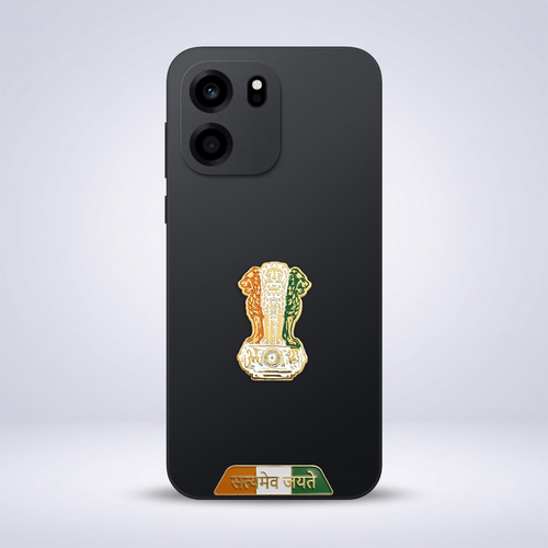 OnePlus Nord CE6 5G Compatible Satyamev Jayate 3D Metal Emblem Sticker