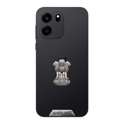 OnePlus N6 5G Compatible Satyamev Jayate 3D Metal Emblem Sticker