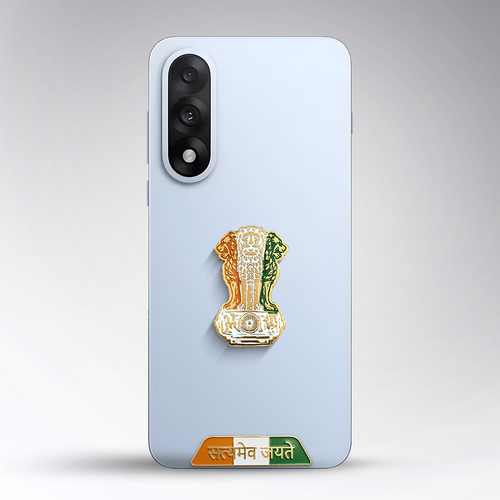 OnePlus Nord 5 5G Compatible Satyamev Jayate 3D Metal Emblem Sticker