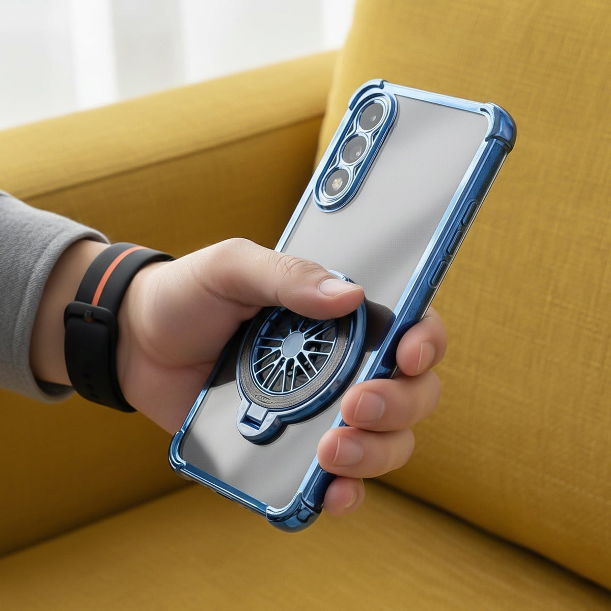 OnePlus Nord 5 5G Premium Stress Buster Wheel Rotating Shockproof Airbags Case