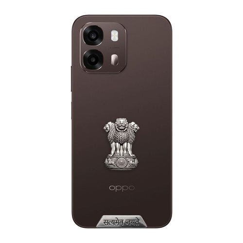 Oppo A6 Pro 5G Compatible Satyamev Jayate 3D Metal Emblem Sticker