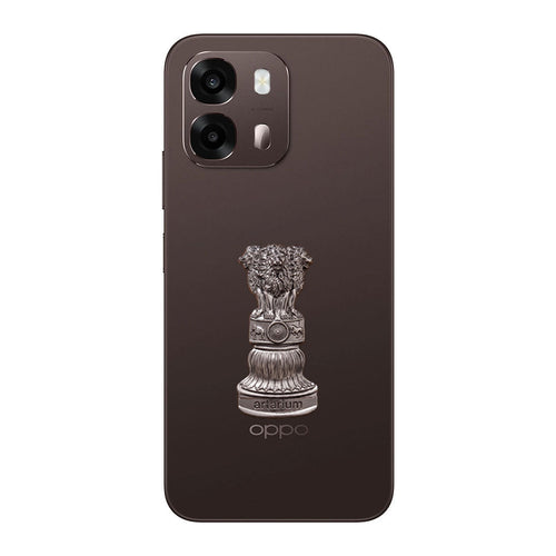 Oppo A6 Pro 5G Compatible Satyamev Jayate 3D Metal Emblem Sticker