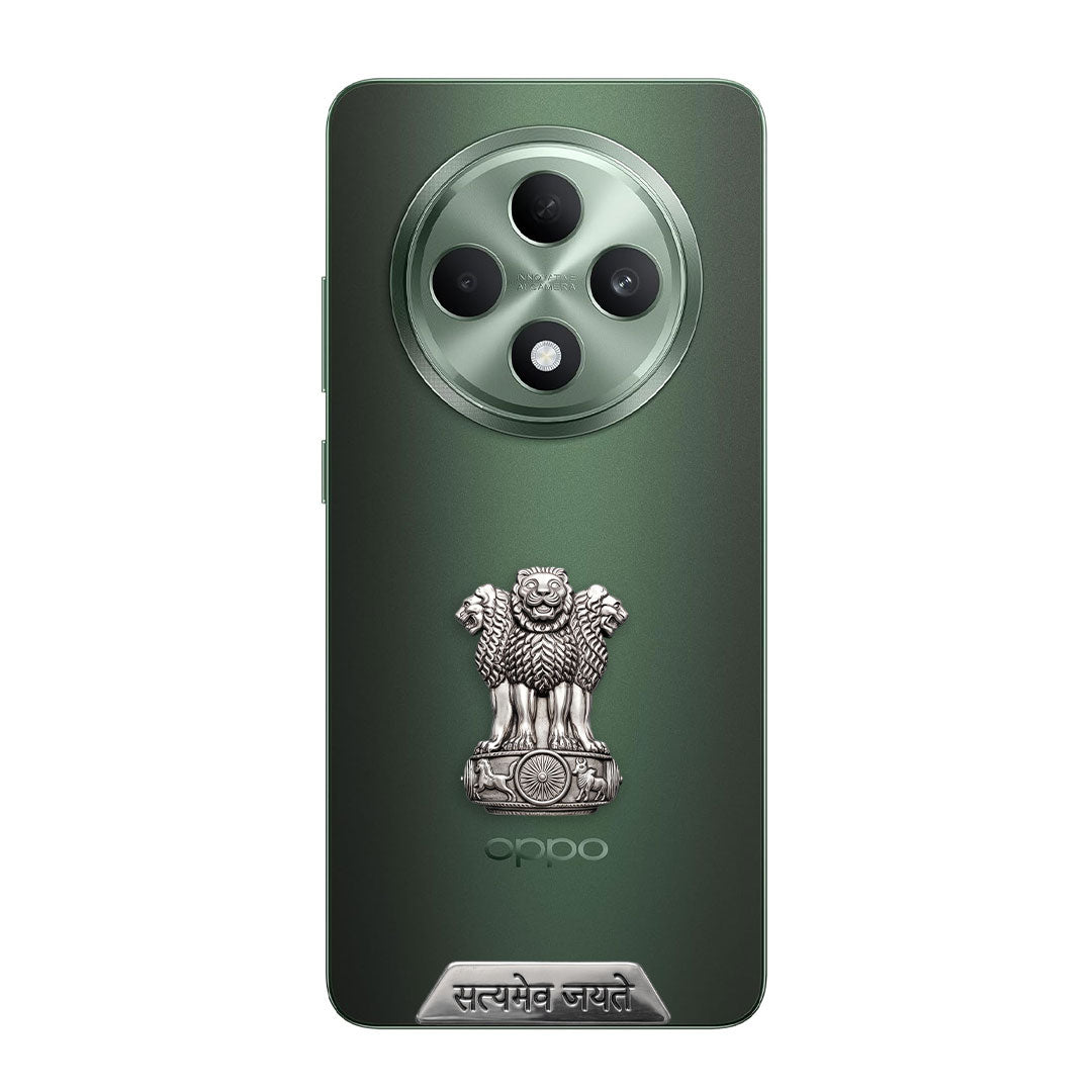 Oppo F27 5G Compatible Satyamev Jayate 3D Metal Emblem Sticker