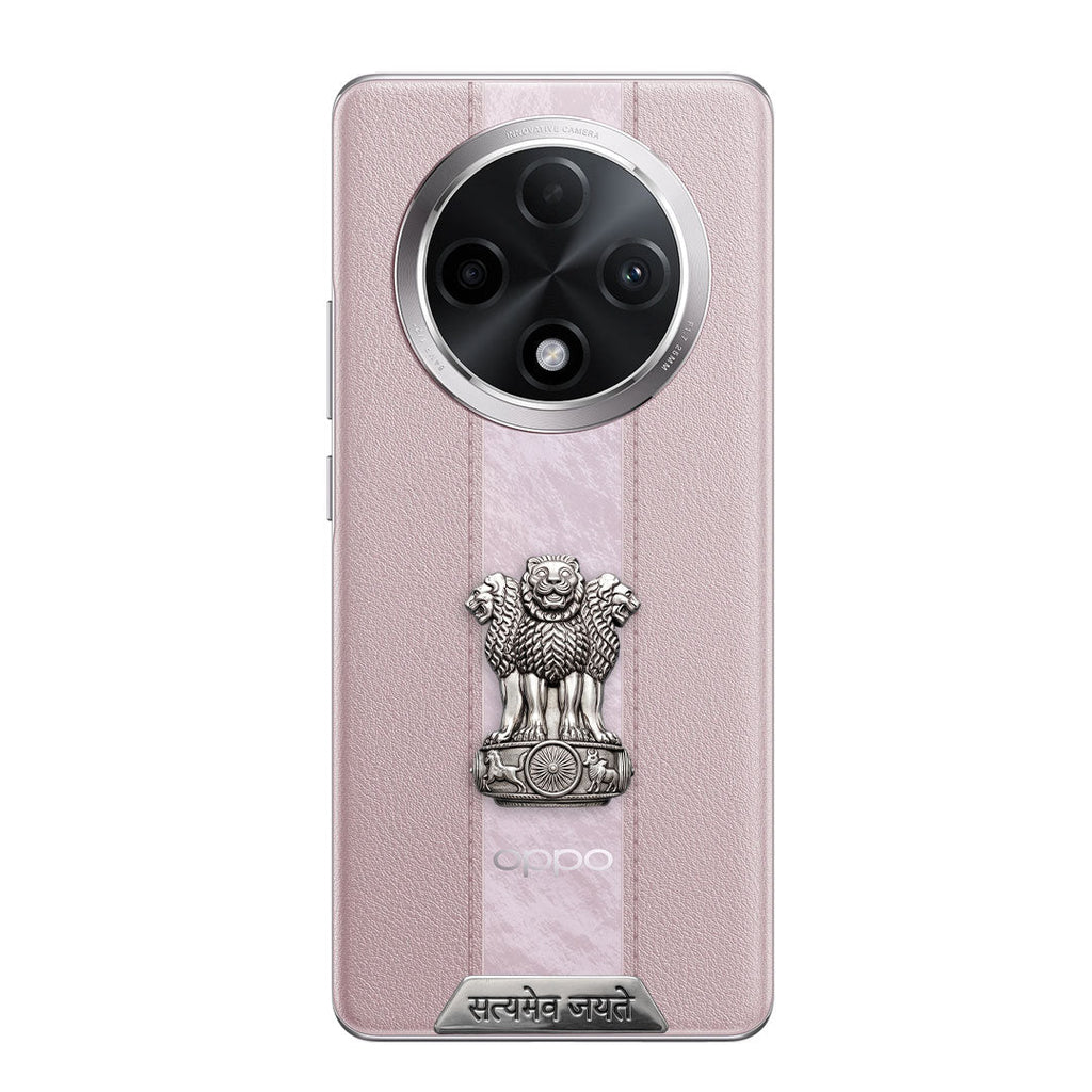 Oppo F27 Pro+ 5G Compatible Satyamev Jayate 3D Metal Emblem Sticker