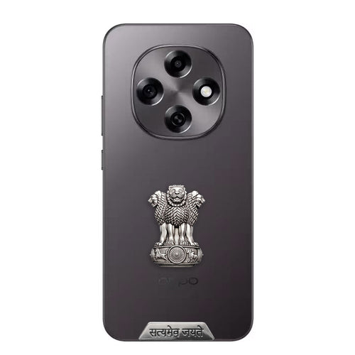 Oppo F31 Pro 5G Compatible Satyamev Jayate 3D Metal Emblem Sticker