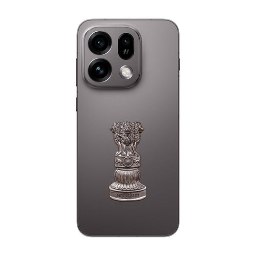 Oppo Find X9s 5G Compatible Satyamev Jayate 3D Metal Emblem Sticker