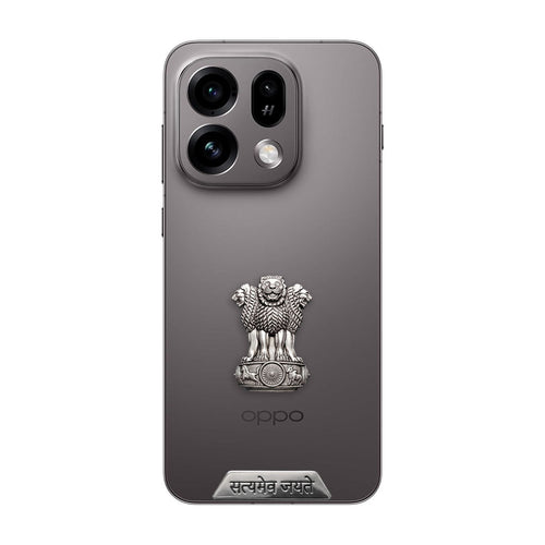 Oppo Find X9s 5G Compatible Satyamev Jayate 3D Metal Emblem Sticker