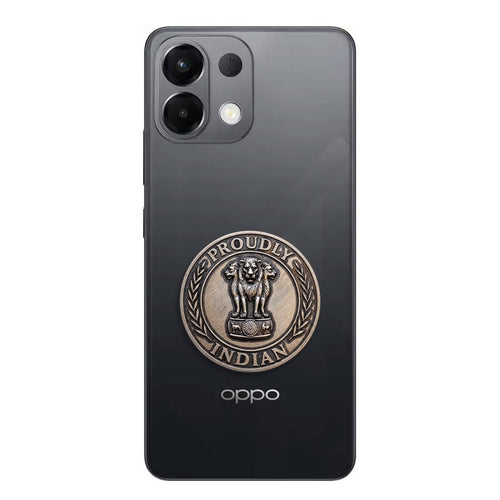 Oppo K13 5G Compatible Satyamev Jayate 3D Metal Emblem Sticker