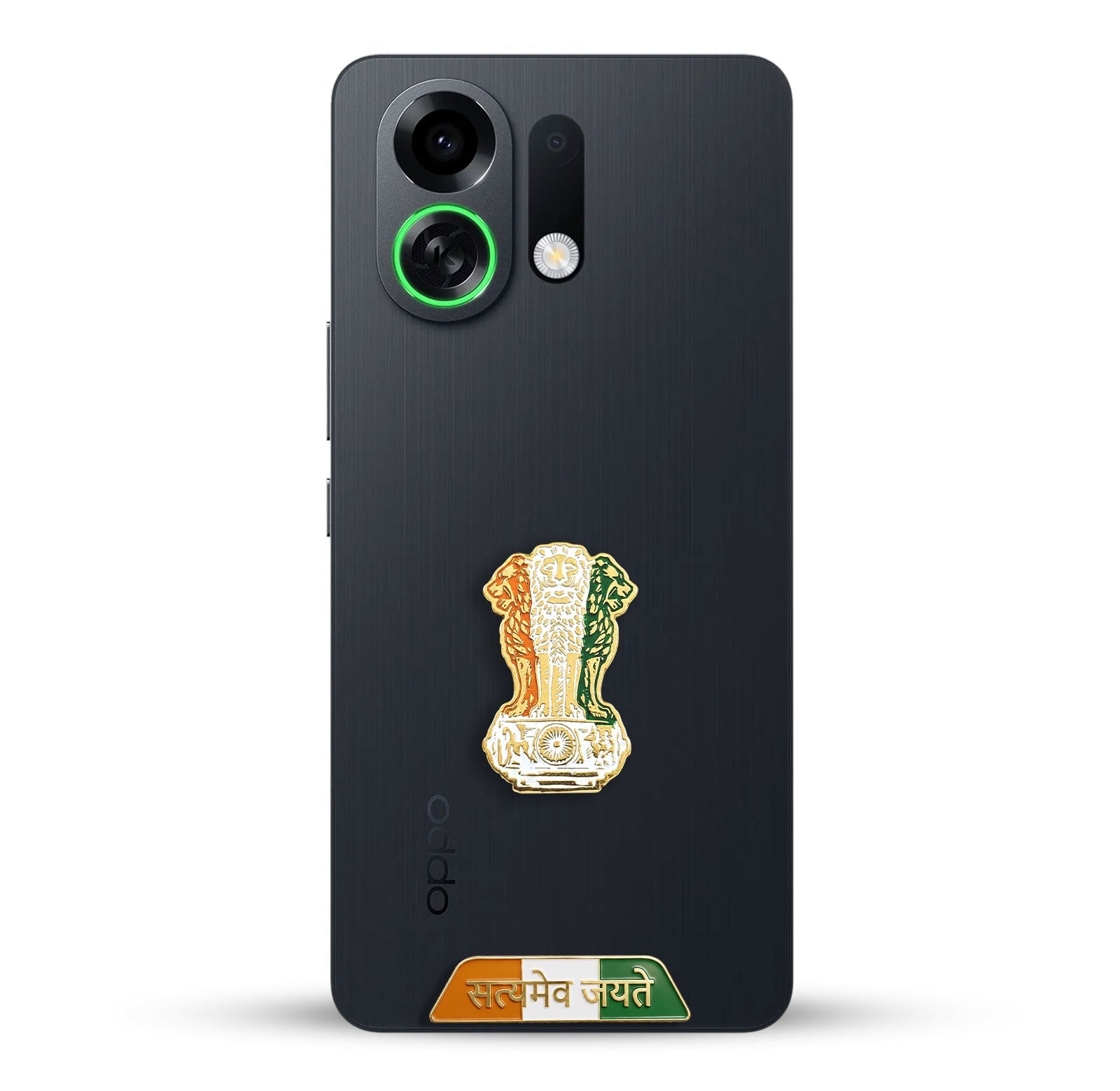 Oppo K13 Turbo Pro 5G Compatible Satyamev Jayate 3D Metal Emblem Sticker