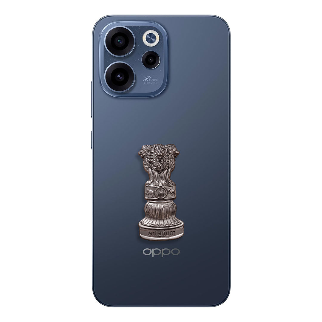 OPPO Reno15c 5G Compatible Satyamev Jayate 3D Metal Emblem Sticker