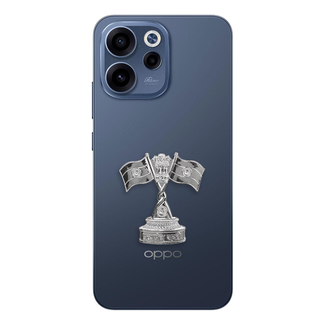 OPPO Reno15c 5G Compatible Satyamev Jayate 3D Metal Emblem Sticker
