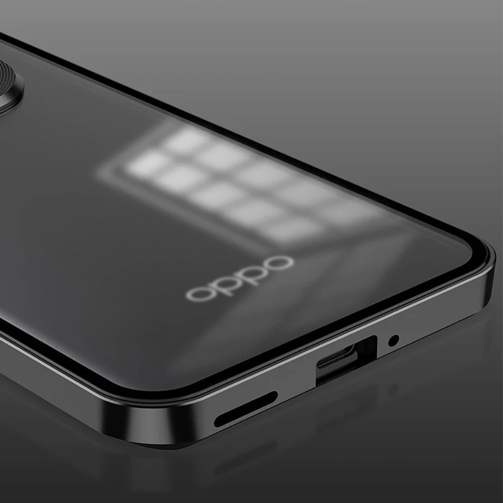 Oppo F29 Pro 5G Aluminium Metal Bumper Shield Transparent Back Case